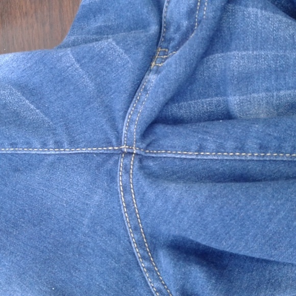 Woman's blue Jeans denim stretchy material size 7 brand City ink - Picture 11 of 11